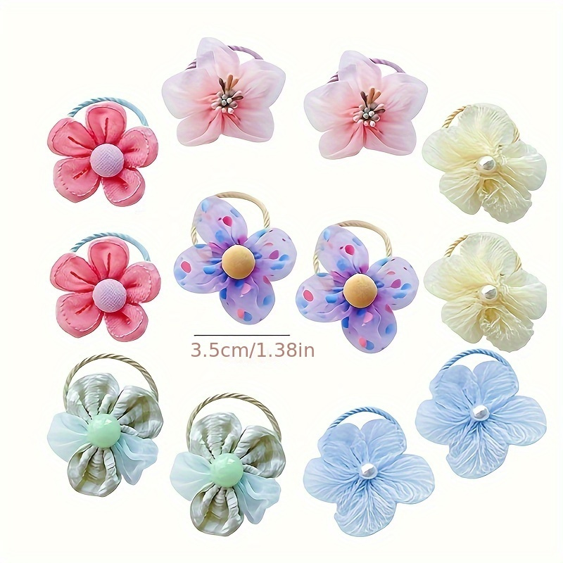 10Pcs Children's Mesh Flower H - Art And Craft Hair recension och pris