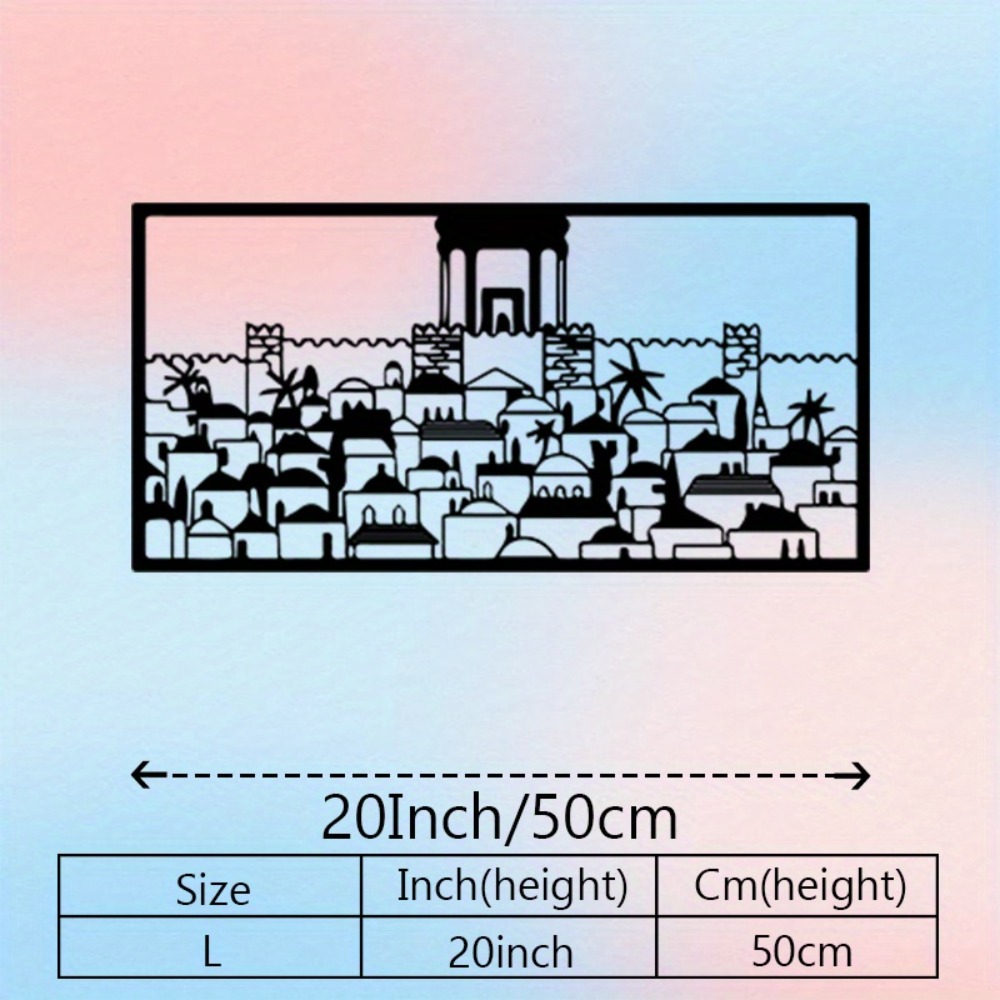 CIFBUY Metal Wall Art Jerusale - Art & Craft Photos recension och pris
